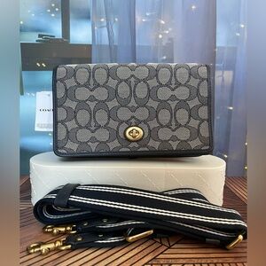 Coach Jacquard Hayden Foldover Clutch